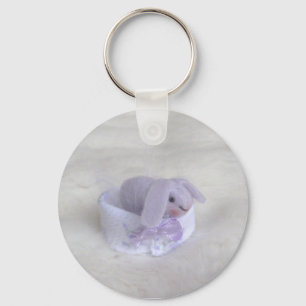 Plum Bunny Keychain