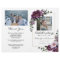 Plum Celebration of Life Folded Funeral Program