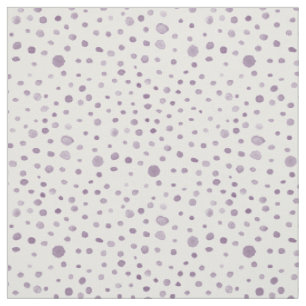 Plum Confetti Watercolor Dots Fabric