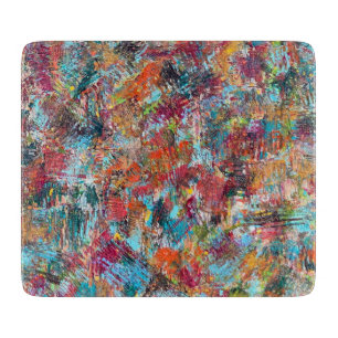 Plum Crazy 6 x 7 Deco Glass Cutting Board