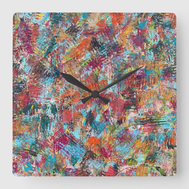 Plum Crazy Wall Clock (Front)