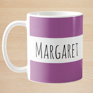 Plum Custom Name Personalised  Coffee Mug