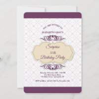 Plum Fantasy Invitation