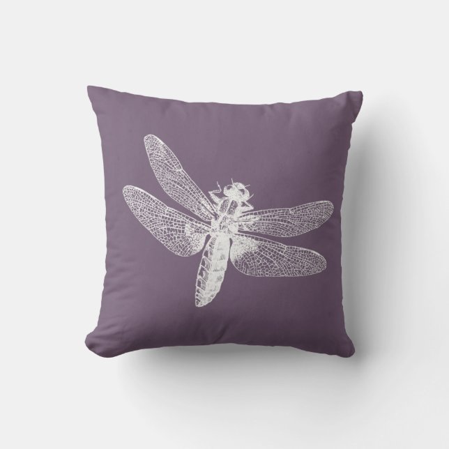 Plum Firefly Pillow (Front)
