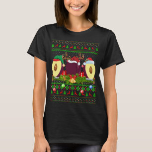 Plum Fruit Lover Xmas Santa Ugly Plum Christmas T-Shirt