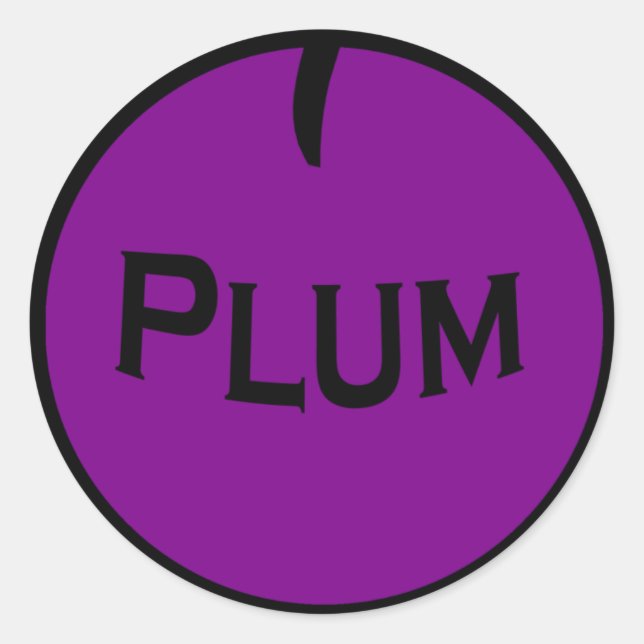 Plum Fruit Sticker (Front)
