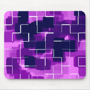 "Plum" Geometric Art Mouse Pad