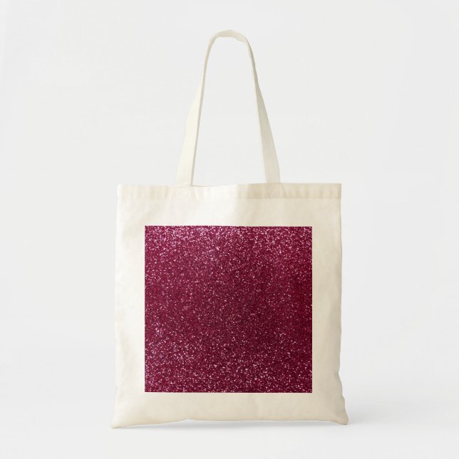 Plum glitter tote bag (Front)