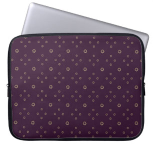Plum   Golden Zinnia Sun Laptop Sleeve