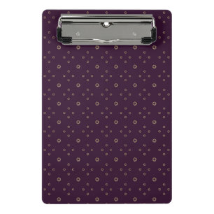 Plum Golden Zinnia Sun Mini Clipboard