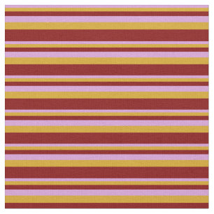 Plum, Goldenrod, and Maroon Coloured Pattern Fabric