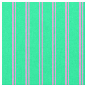 Plum & Green Coloured Lines Pattern Fabric