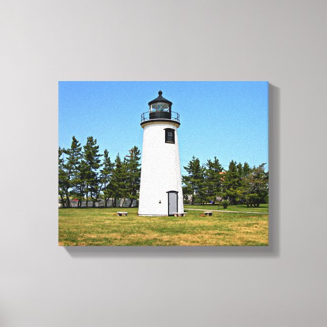 Plum Island Lighthouse, MA Wrapped Canvas (Front)