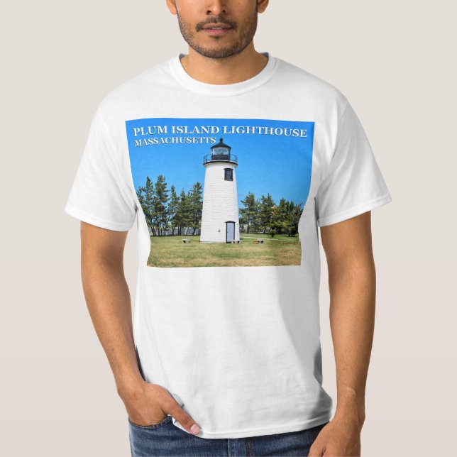 Plum Island Lighthouse, Massachusetts T-Shirt (Front)