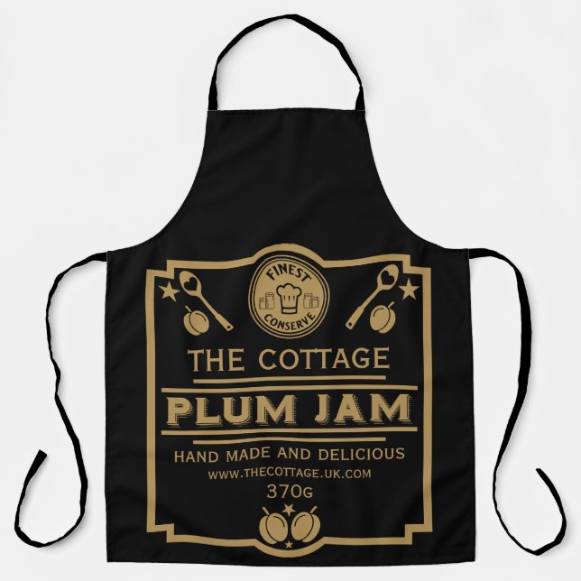 Plum Jam Conserve Maker Apron (Front)