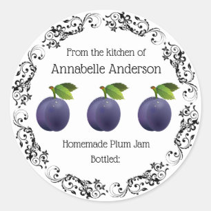 Plum Jam Label Personalise