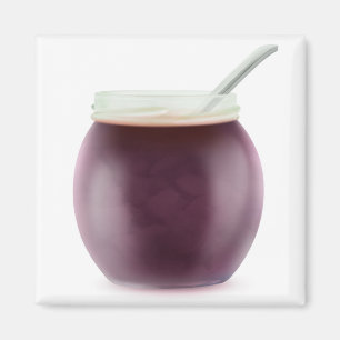 Plum jam magnet