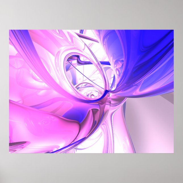 Plum Juices Abstract Poster (Front)