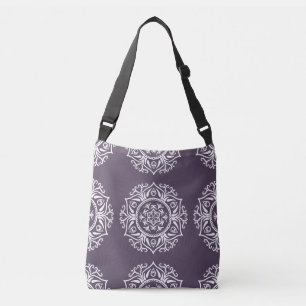 Plum Mandala Crossbody Bag