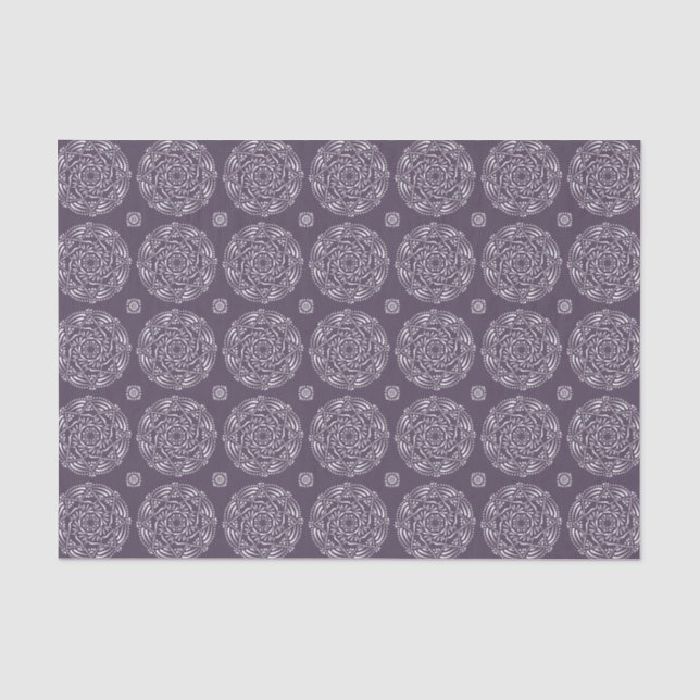Plum Mandala Tissue Paper (Front)