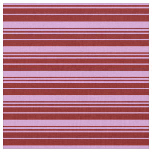 Plum & Maroon Coloured Lined/Striped Pattern Fabric