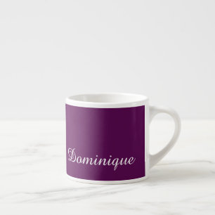 Plum Perfection - Customisable Name Espresso Cup