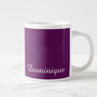 Plum Perfection Customisable Name Giant Coffee Mug