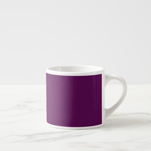 Plum Perfection - Elegant Solid Plum -  Espresso Cup (Right)