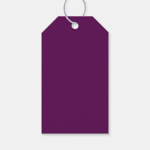 Plum Perfection - Elegant Solid Plum -  Gift Tags