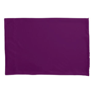 Plum Perfection - Elegant Solid Plum - Pillowcase