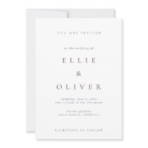 Plum Purple Boho Elegant I Minimalist Wedding