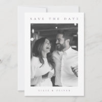 Plum Purple Boho Photo Save the Date