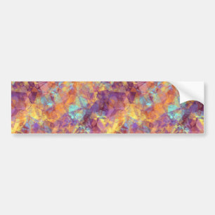 Plum Purple Crumpled Texture Bumper Sticker