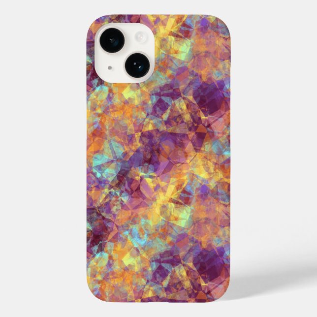 Plum Purple Crumpled Texture Case-Mate iPhone Case (Back)