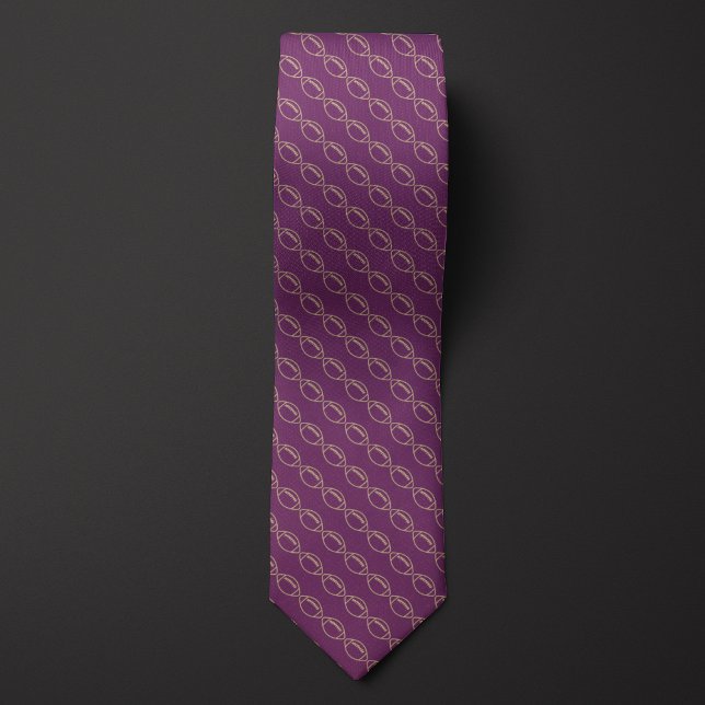 Plum Purple Football Tie (Creator Uploaded)