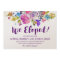 Plum Purple Garden Elopement Announcement Cards