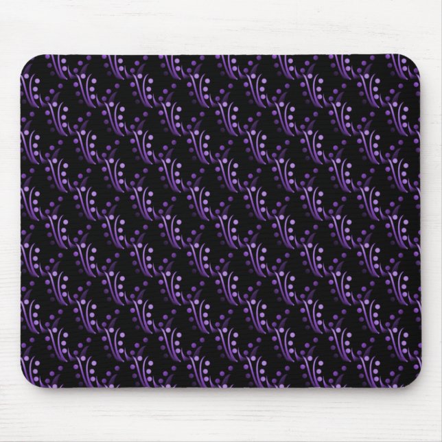 Plum Purple Luxurious Glam Mousepad (Front)