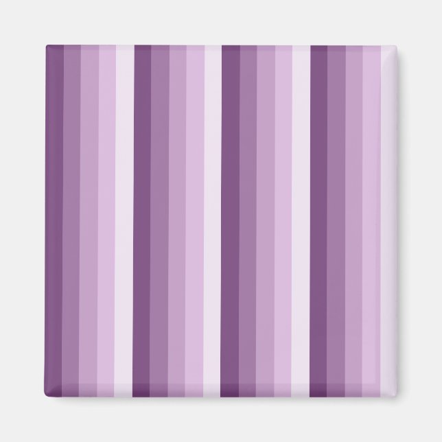 Plum purple shadow stripes magnet (Front)
