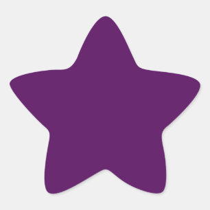 Plum Purple Star Sticker