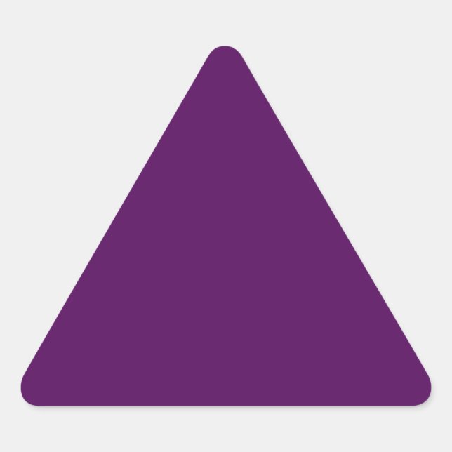Plum Purple Triangle Sticker (Front)
