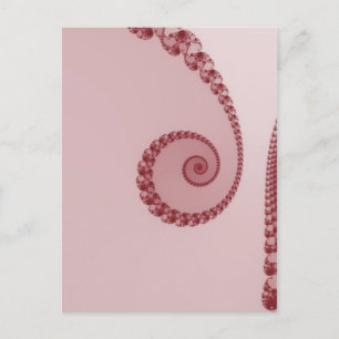 Plum Simple Spiral Postcard