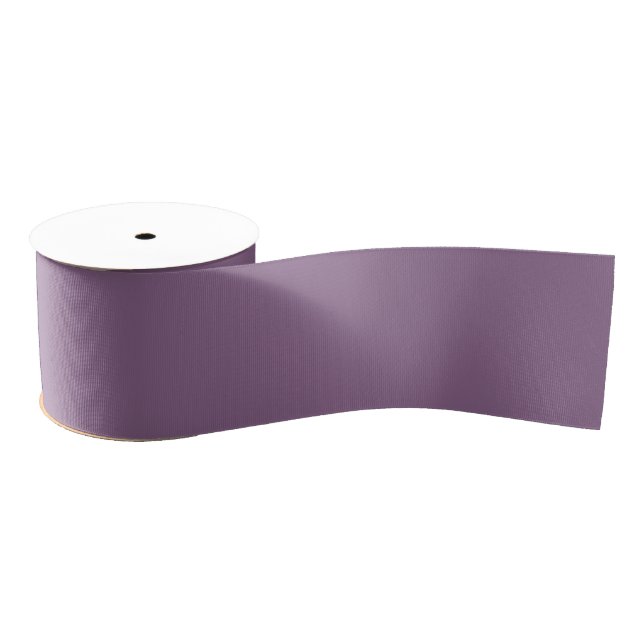 Plum Solid Colour Grosgrain Ribbon (Spool)