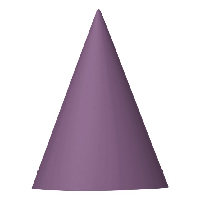 Plum Solid Colour Party Hat (Front)