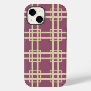 Plum Spice Moods Lattice Case-Mate iPhone 14 Case