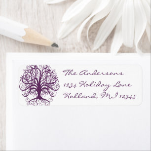 Plum Swirl Tree Return Address