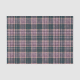 Plum tartan tissue paper