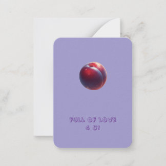 Plum Valentines Card