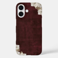 plum velvet floral
