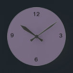 Plum Wall Clock<br><div class="desc">All of the Plum products match with the other plum colours in this store and this is the new trending colour for 2014.</div>