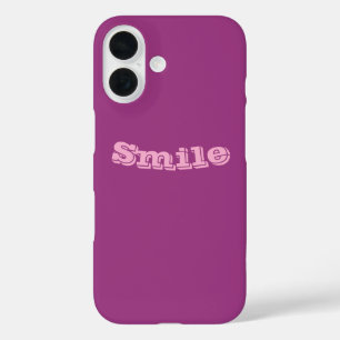 Plum Wine Purple Spring Season Solid Colour iPhone 16 Case